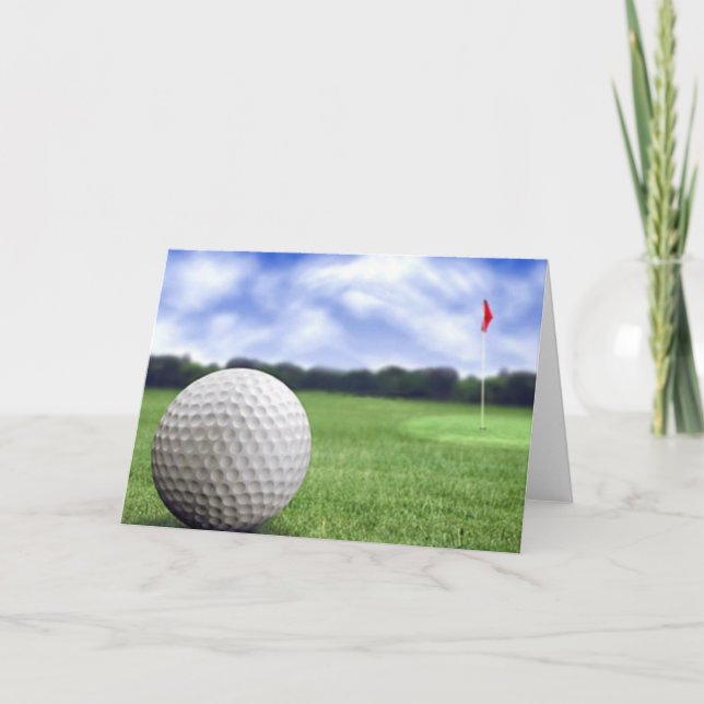 Ett underbart golfkort för att njuta av kort (Framsida)