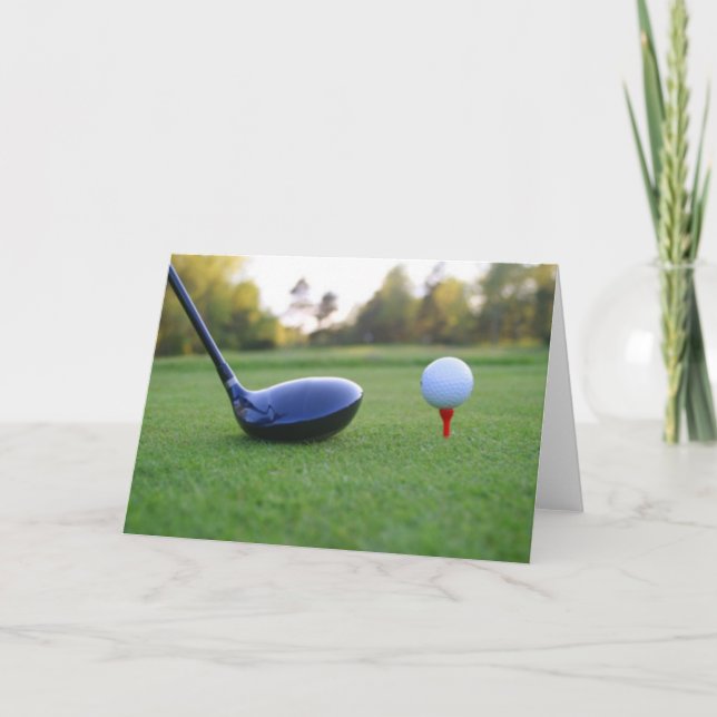 Ett underbart golfkort för att njuta av kort (Framsida)