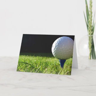 Ett underbart golfkort för att njuta av kort