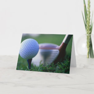 Ett underbart golfkort för att njuta av kort