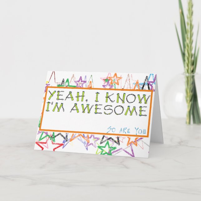 Ett Unikt Grattis- eller Födelsedags Kort (Framsida)