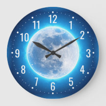 Ett unikt och stort Måne i rymden - magiskt