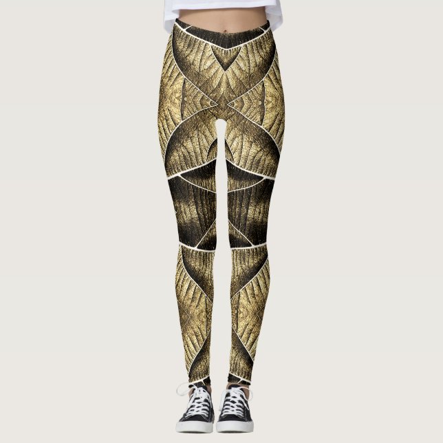 Ett unikt struktur, "Ratti_Kreativ_Arts" Leggings (Framsida)