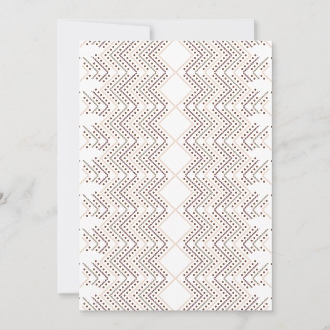 Ett upprepande geometriskt mönster med diamantform inbjudningar (Framsida)