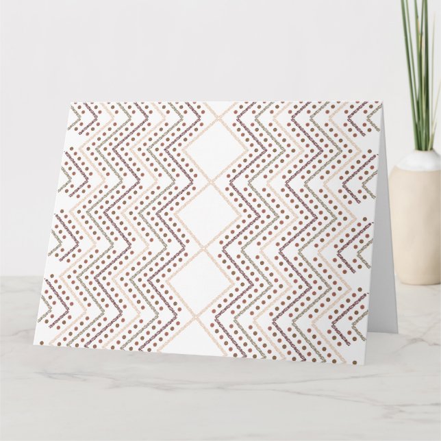 Ett upprepande geometriskt mönster med diamantform kort (Framsida)