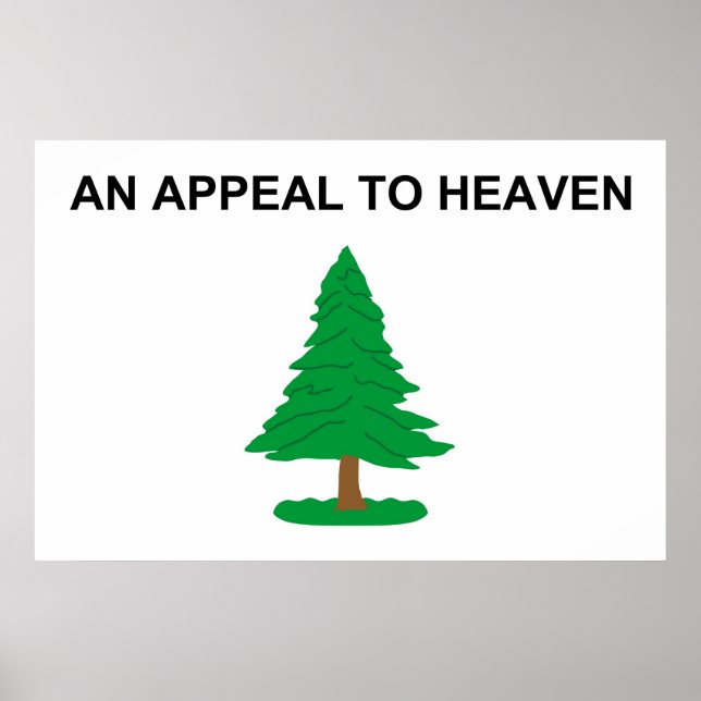 Ett upprop till Heaven American Revolution Flagga Poster (Framsidan)
