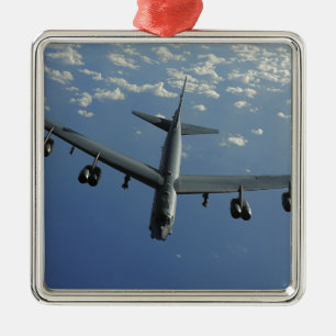 Ett US-flygvapen B-52 Stratofortress Julgransprydnad Metall