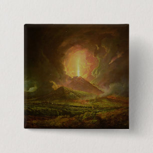 Ett utbrott av Vesuvius som ses från Portici Knapp