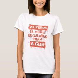 Ett Uterus är mer reglerat än ett Gun T-Shirt