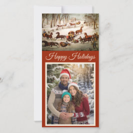 Ett utfall på Snö-jullokeret Julkort