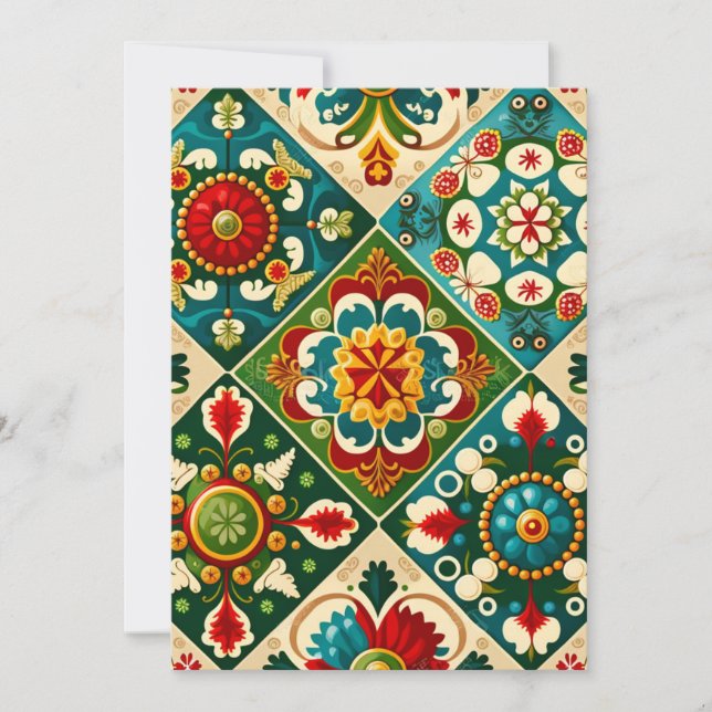 Ett vackert Glad helg-kort Julkort (Framsida)