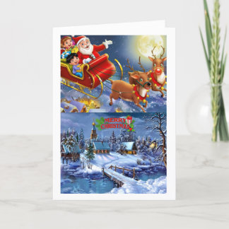 Ett vackert julkort helgkort