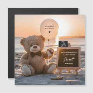Ett vackert meddelande om digital gravid på strand