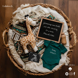 Ett vackert meddelande om vintagens gravid