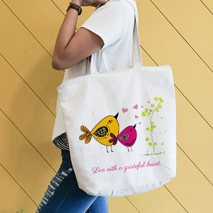 Ett vackert par fåglar Tote Bag Tygkasse