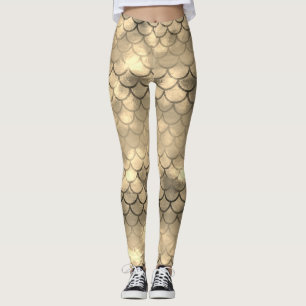 Ett vackert spektrum av sjöjungfru färg-balkar leggings