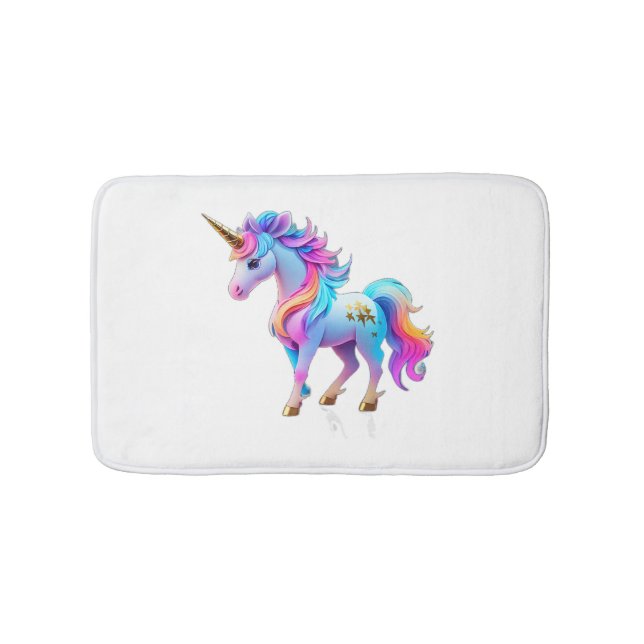 Ett vackert Unicorn-märke 1 Badrumsmatta (Framsidan)