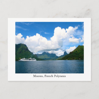 Ett vackert vykort från Morea, Fransk Polynesien
