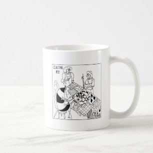 Ett vaddera bi kaffemugg