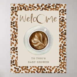 Ett välkomnande av en babyåda i Baby Poster