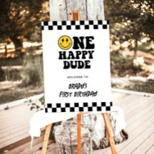 Ett välkomsttecken för 1:a födelsedag i Party