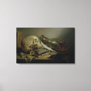 Ett Vanitas stilleben Canvastryck