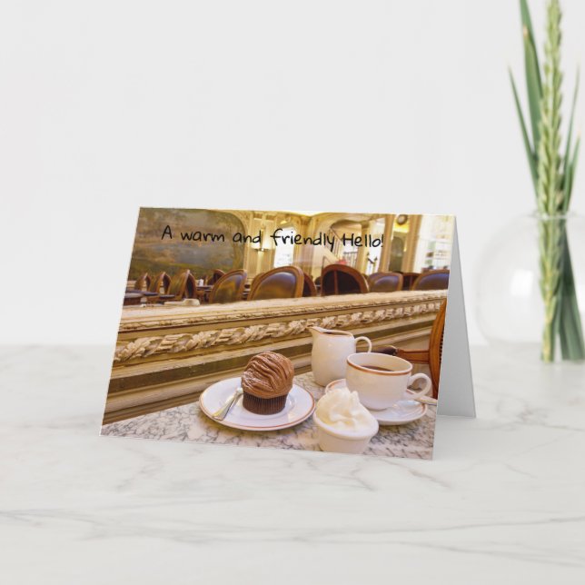 Ett vänligt hälsningskort för Hej Kort (Framsida)