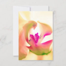 Ett vanligt kort för mjuklösande, orchid-design