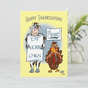 Ett vanligt kort för Thanksgiving-dag