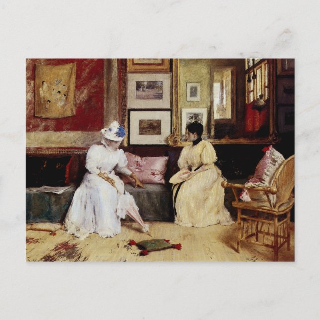 Ett vänligt samtal vykort (Framsida)