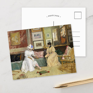 Ett vänligt samtal William Merritt Chase Vykort