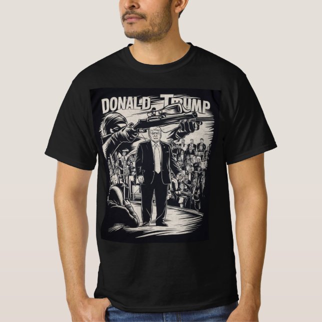 Ett vapen mot Donald Trump. T Shirt (Framsida)