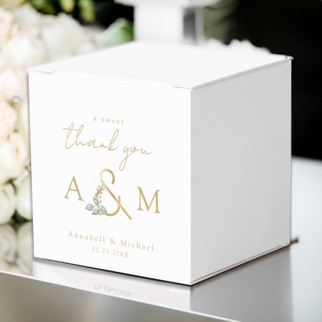 Ett varmt tack! Eucalyptus Ampersand Box Presentaskar (Skapare uppladdad)