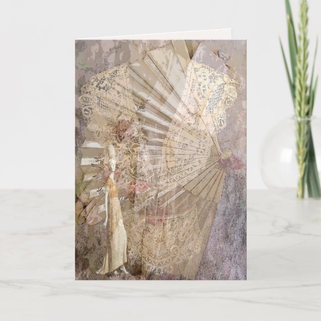 Ett Viktoriskt hälsningskort Kort (Framsida)