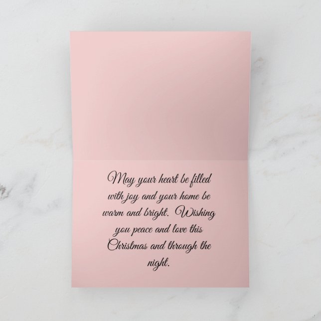 Ett Vinter Wonderland-julkort Tack Kort (Inuti)