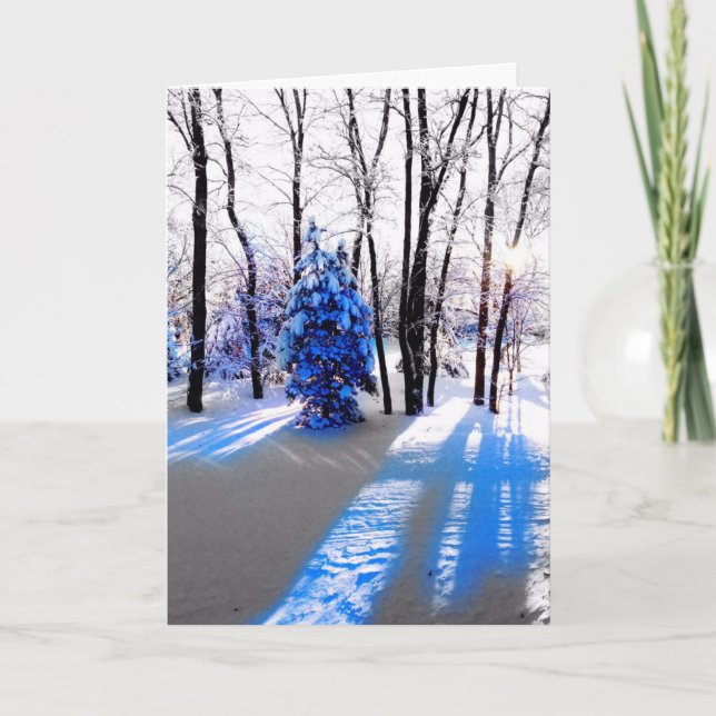 Ett vinterkort/Helgdag-kort Helgkort (Framsida)