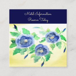 Ett visitkort för information om bröllopsinbjudan