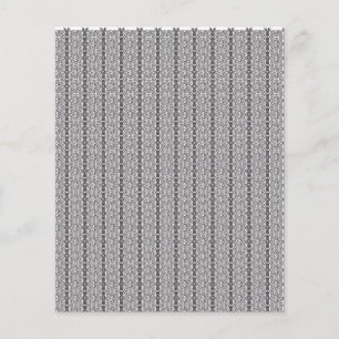 Ett vitt och grått-geometriskt mönster fyller bild flygblad