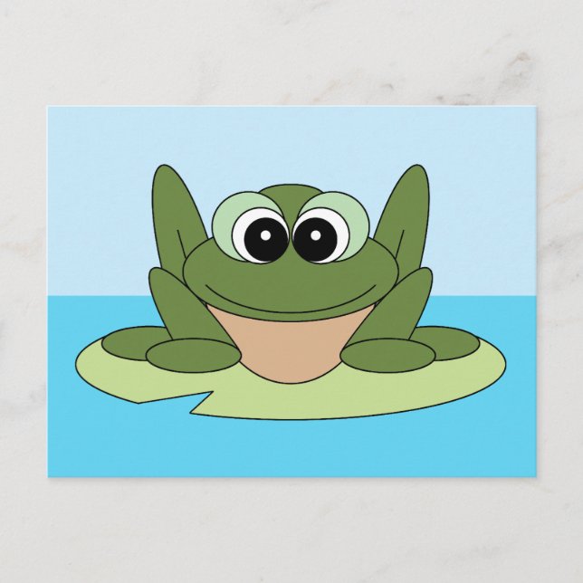  ett vykort för sjömil Lycklig Frog (Framsida)