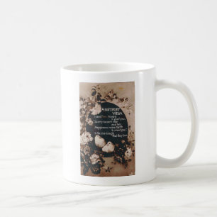 Ett vykort för Vintage av födelsedagspresent Kaffemugg
