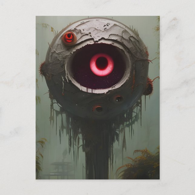 Ett vykort från Creepy Eyeball Plant (Framsida)