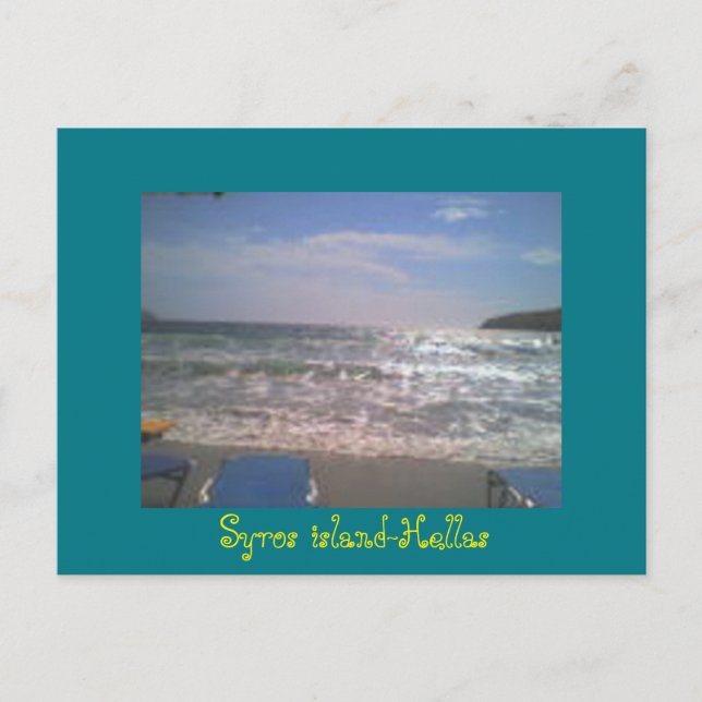 ETT VYKORT FRÅN sYROSÖN-Grekland (Framsida)