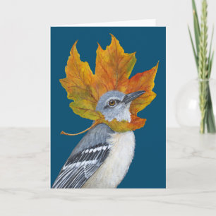 Ett Windy Fall Day-kort Kort