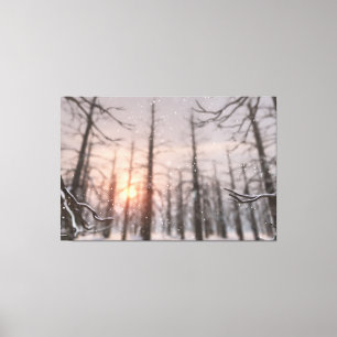 Ett Winter-nattens Dream-Kanvastryck Canvastryck