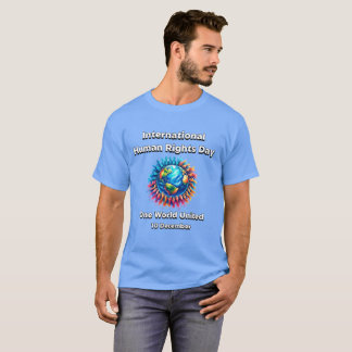 Ett World United. Human Höger Day T Shirt
