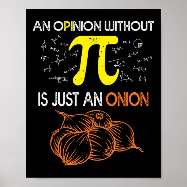 Ett yttrande utan Pi är bara en aptitlig Pi Da Poster (Framsidan)