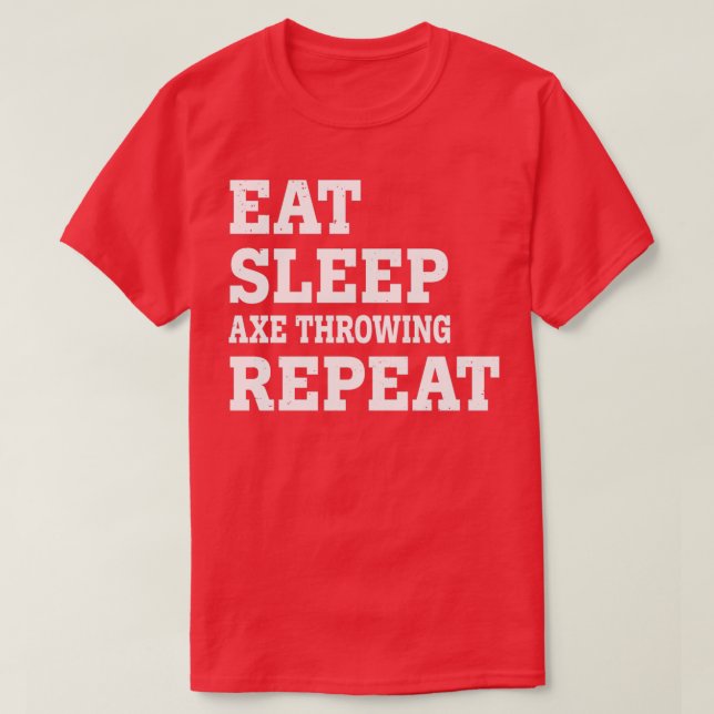 ETTA SLEEP AX GENOM REPEAT FUNNY SARCASTIC Clas T Shirt (Design framsida)