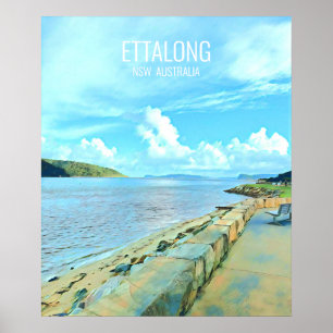 Ettalong Central Kusten NSW Australien Poster