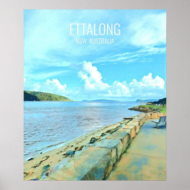 Ettalong Central Kusten NSW Australien Poster (Framsidan)