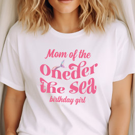 Ettårsfirande för havs-siren-barn t shirt